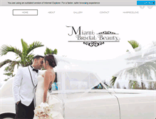 Tablet Screenshot of miamibridalbeauty.com